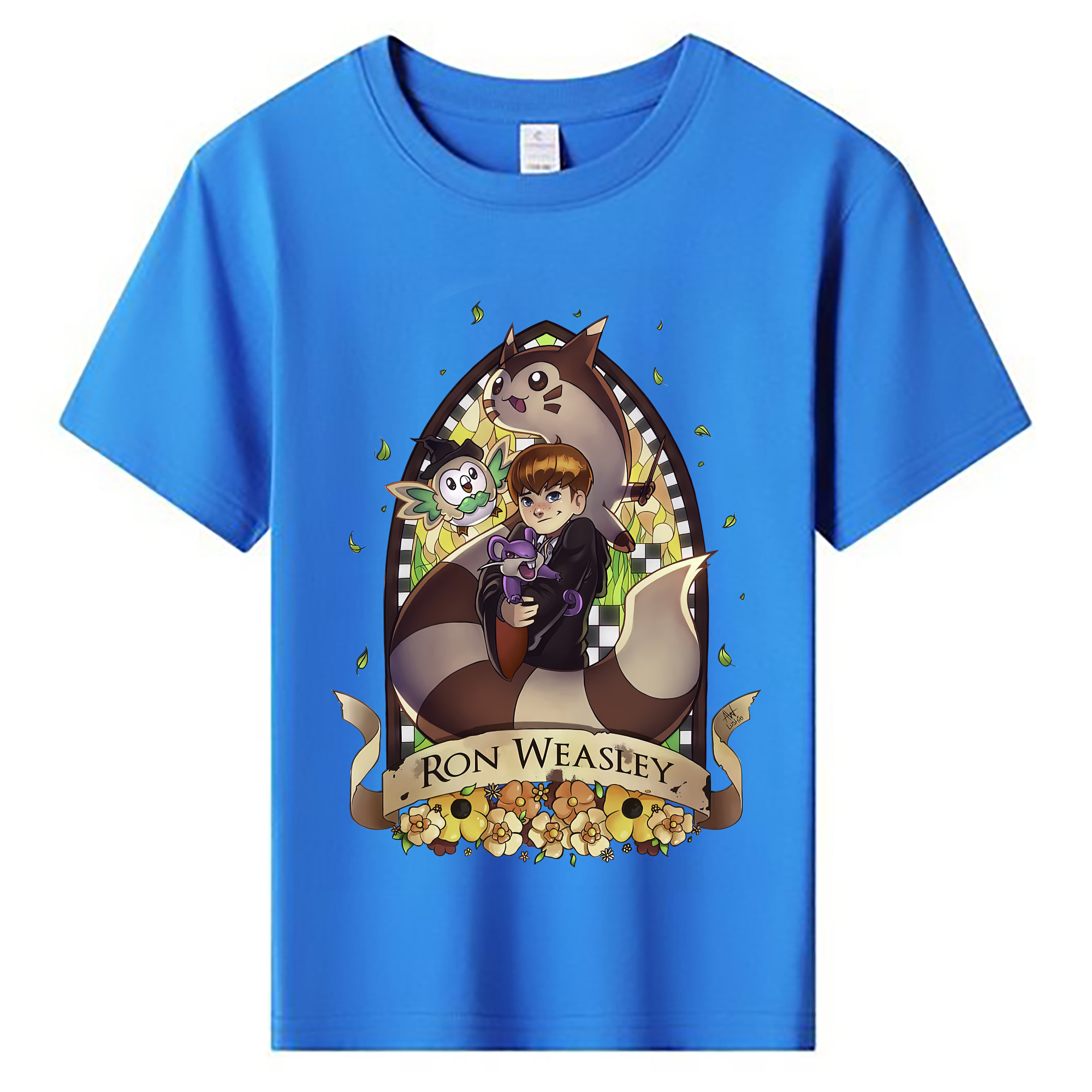 （画像用） Harry Potter ハリー・ポッターシリーズ 綿100％キッズTシャツ（フロントプリント）